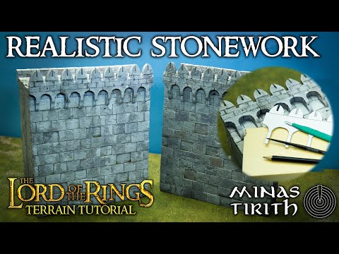 How to Carve: Realistic Stonework! ~ Minas Tirith Walls Guide and Templates!