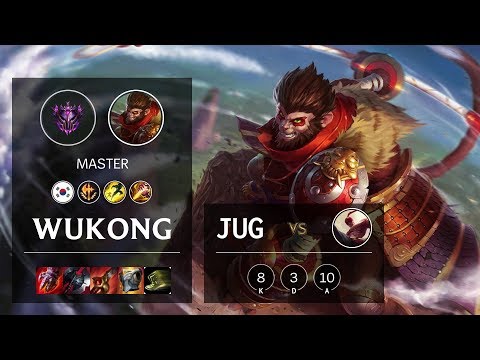 Wukong Jungle vs Lee Sin - KR Master Patch 10.7