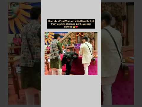 pranit&mridul taking blessings from gk♥️💫#bb19 #pranitmore #mridul #gauravkhanna