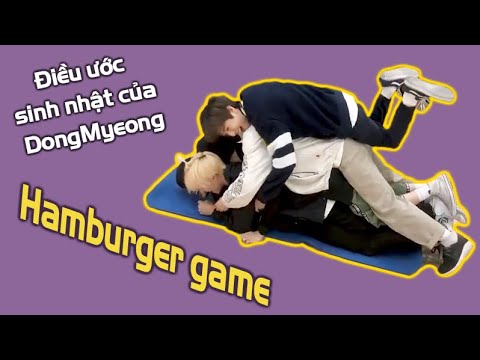 [Vietsub 190111] ONEWE - Hamburger game ( DongMeong's birthday wish)