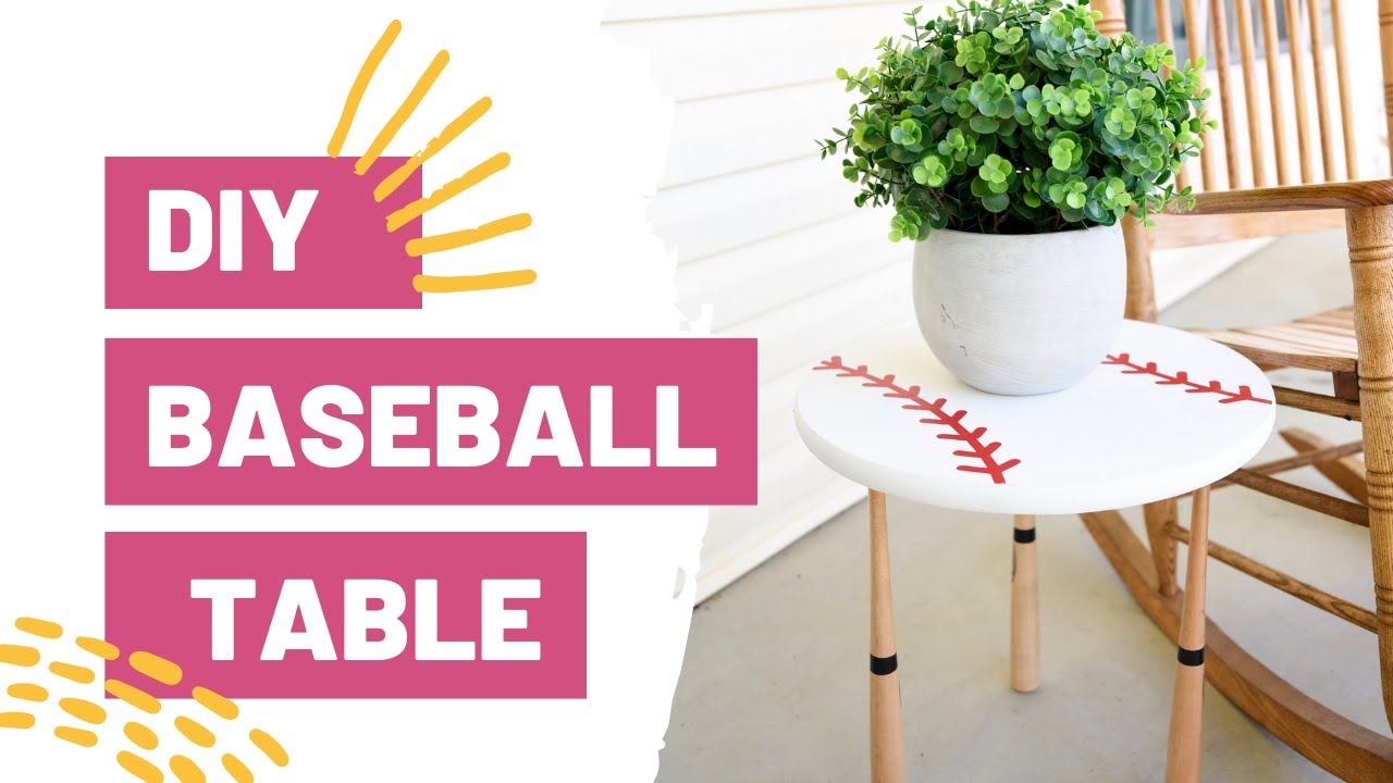 Get Your Porch Ready For Spring: Part 2 – DIY Baseball Table With Cricut