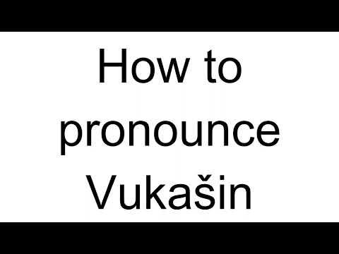 How to Pronounce Vukašin (Serbian)