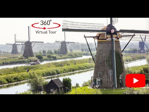 (HD) SHORTCUT Kinderdijk, Pt 1 360° Walking Tour.