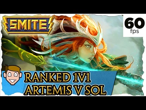 Smite ARTEMIS v SOL 1v1 Ranked Joust League Gameplay German / Deutsch 2016 | GOLD I #146