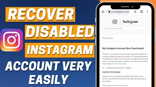 How To Recover Disabled Instagram Account 2023 | Get Back Disabled Instagram Account