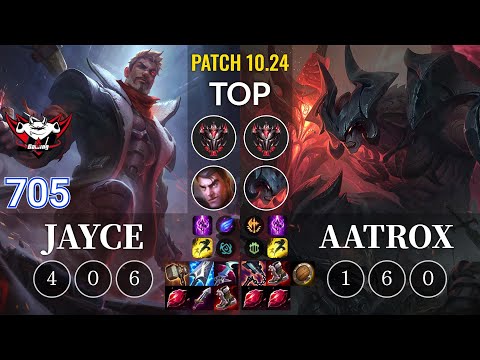 JDG 705 Jayce vs Aatrox Top - KR Patch 10.24