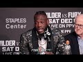 DEONTAY WILDER REACTS TO 12TH ROUND KNOCKDOWN OF FURY "I SEEN HIS EYES ROLL TO THE BACK OF HIS HEAD"
