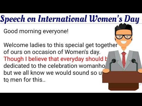 国際女性の日スピーチ -3｜スピーチの始め方｜女性の日のスピーチ (International women's day speech -3 | How to Start a Speech | Speech on women's day)