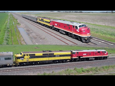 MK82: ChumRail 42103 & SSR GM10 With ARTC AK Track Test Carriages (20/10/2022) - PoathTV Trains