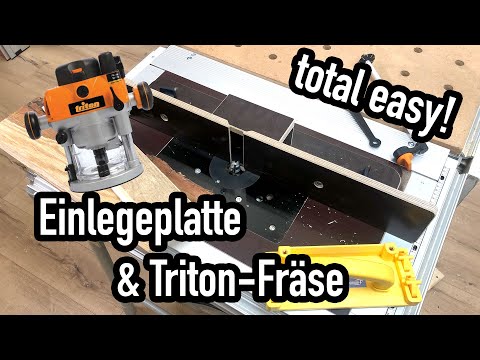 Perfect router table with insert plate & Triton router in the Festool CMS system (3/3) #valentinmike