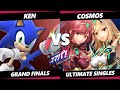 Sumapa 120 GRAND FINALS - KEN (Sonic) Vs. Cosmos (Pyra Mythra) Smash Ultimate - SSBU