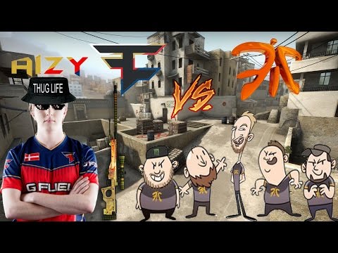 🔴 CS:GO AIZY FaZe 4K vs Fnatic | ESL Cologne 2016 - Dust2