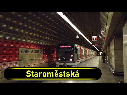 Metro Station Staroměstská - Prague 🇨🇿 - Walkthrough 🚶