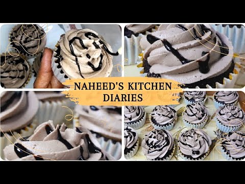 Chocolate Cupcake | Easy Chocolate Cupcake With Buttercream Frosting | Naheed's Kitchen Diaries