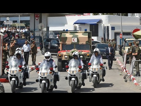التونسيون يودعون رئيسهم الباجي قايد السبسي في جنازة وطنية يحضرها عدد من قادة الدول