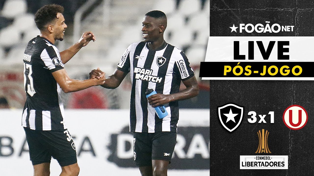 LIVE | Pós-jogo e repercussão de Botafogo 3 x 1 Universitario pela Libertadores 2024