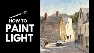How to Paint Light in Watercolor - Step by step