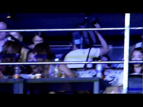 120819 SISTAR watching Dante beatbox [fancam]