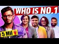 Who is No.1 Youtuber of India | Top 10 Indian Youtubers | Carryminati