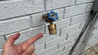 Unlock a hose bibb lock