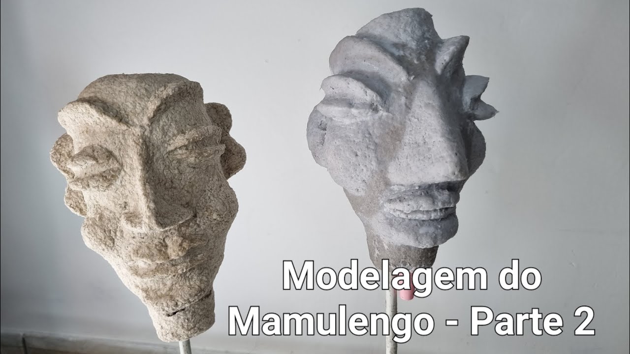 [TUTORIAL] AULA 02 - Modelagem do Mamulengo #02 | Papel Machê #papelmache #modelagem #escultura