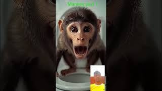 What is the monkey doing? #aivedio #tending