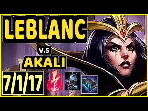 SERTUSS (LEBLANC) vs AKALI - 7/1/17 KDA MID CHALLENGER GAMEPLAY - EUW