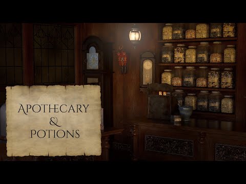 Apothecary and Potions Shop Ambience and Music (apothecary ambience & Dark Fantasy Academia music)
