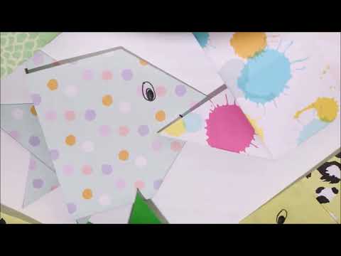 🐟Origami Fisch falten mit Papier 🐟 Basteln mit Kindern 🐟 Sehr einfach!🐟