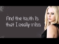 Avril Lavigne - Wish You Were Here (lyrics) New ...