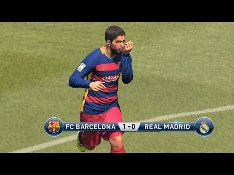 Pro Evolution Soccer 2016 - FC Barcelona vs Real Madrid Gameplay (1080p60fps)
