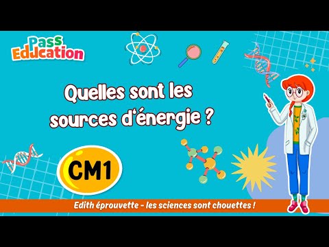 Quelles sont les sources d’énergie ? - Cm1– Edith Eprouvette: Leçon, Exercices, Évaluation