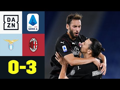 Calhanoglu, Ibrahimovic und Rebic sichern Milan den Sieg: Lazio - AC Mailand 0:3 | Serie A | DAZN