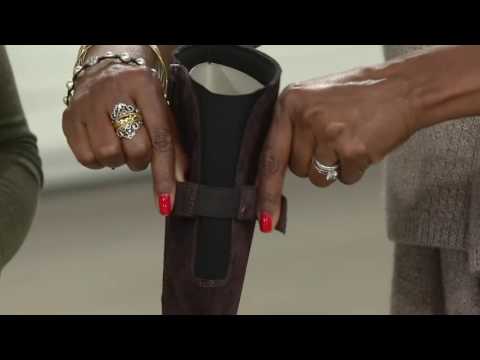 Clarks Leather High Shaft Boots - Faralyn Dawn on QVC
