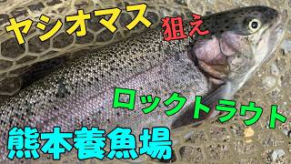 【熊本養魚場】こんなに大型ニジマス釣れちゃっていいんですか？？【エリアトラウト】【管理釣り場】