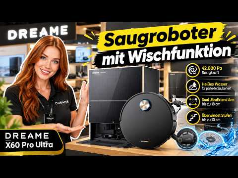 🟢🟢🟢 Saugroboter mit Wischfunktion: Dreame X60 Pro Ultra Test!