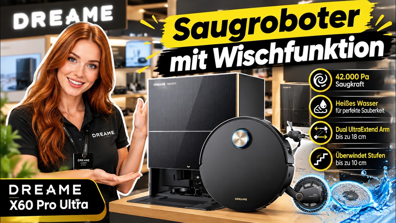 🟢🟢🟢 Saugroboter mit Wischfunktion: Dreame X60 Pro Ultra Test!