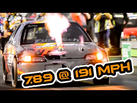 Thumbnail for FlashBack l La YoYo Racing Honda Civic B-Series 7.893 @ 191 Mph by Honda CJ series, Honda CT series, Honda CM series, Honda CR series, Honda GL series, Honda NH series, Honda RC series, Honda CB series, Honda XR series, Honda CX series, Honda CL series, Honda ST series, Honda Civic