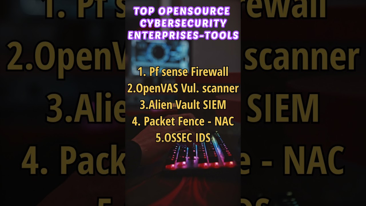 OPENSOURCE Cybersecurity tools Enterprises Tools #Cybersecurity #opensource #blueteam #Siem #secTool