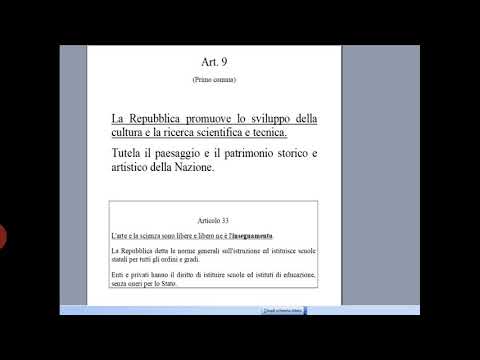 Articolo 9 della Costituzione italiana (cultura e ambiente)