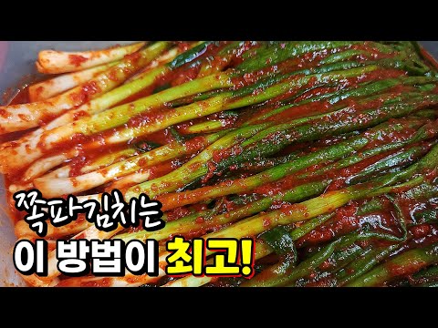 누구나 성공🥇 절일 필요없어요✔️ 쉽고 간단하게 만들어. 정말 맛있는. 대박집 쪽파김치