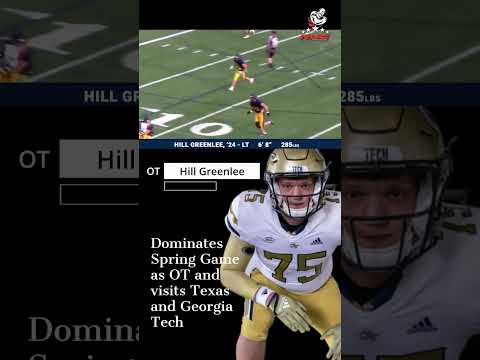 Hill Greenlee dominated spring ball 6-8 285 OT