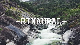 [3D Sound) Amazing River Sounds [Binaural] - 1 Hour - Relaxing / Studying