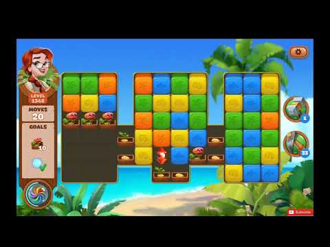Lost Island Blast Adventure Level 1348 NO BOOSTERS - A S GAMING ✔