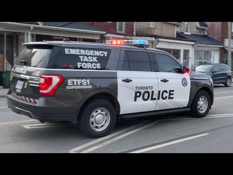 Toronto Police Emergency Task Force Responding With Unknown Vehicle (28/03/23)