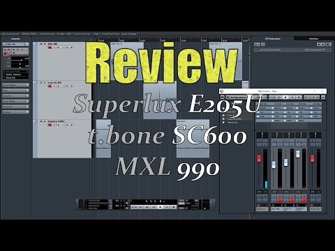 [Hardwaretest] Mikrofonvergleich | Superlux E205U | MXL 990 | the t.bone SC600