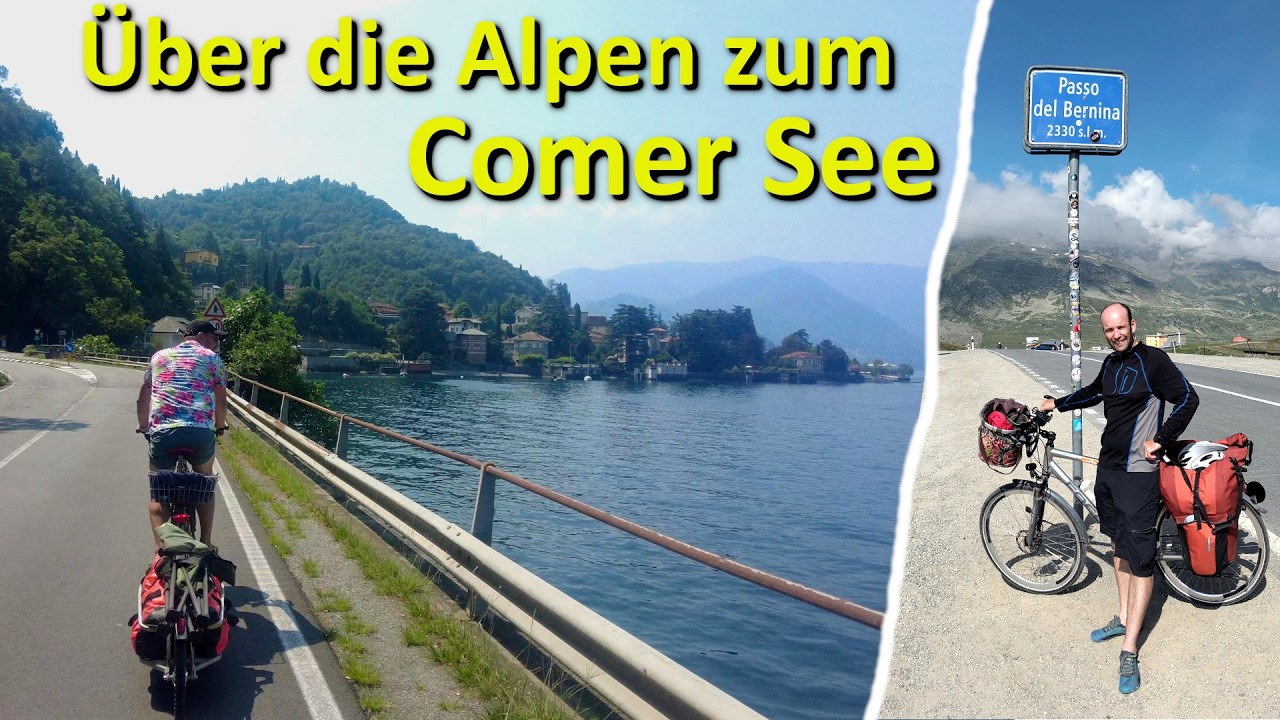Radtour von Graubünden über den Albula- und Berninapass an den Comer See und den Luganer See