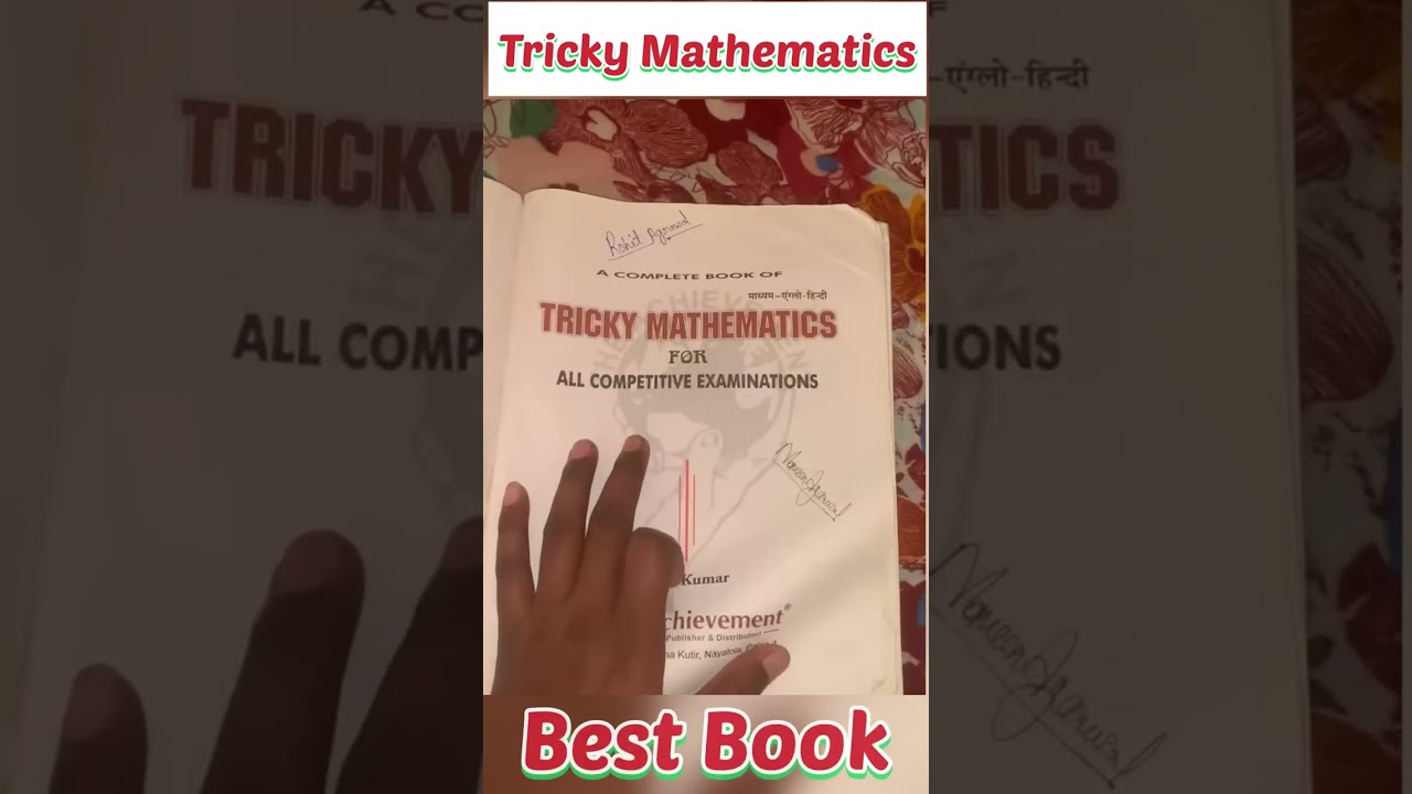 Watch video Tricky Mathematics📕 Best book for all competitive exam🎯 #ssccgl2022 #uppolice #railwayexam etc. Now Tricky Mathematics📕 Best book for all competitive exam🎯 #ssccgl2022 #uppolice #railwayexam etc.
