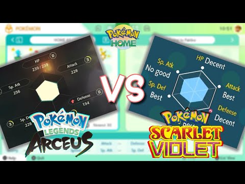 Pokémon Stat System Guide: Legends: Arceus vs Scarlet/Violet