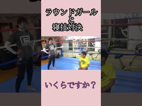 美人ラウンドガールと寝技対決